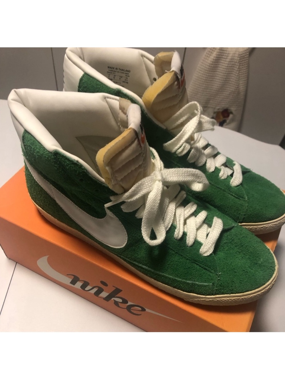 New! Nike Blazer Hi Suede (vntg) green sneakers